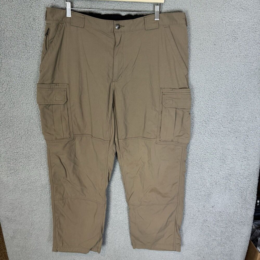 Duluth Trading Co. Pants Mens XXLx30 Brown Nylon Cargo Elastic Waist Hiking‎